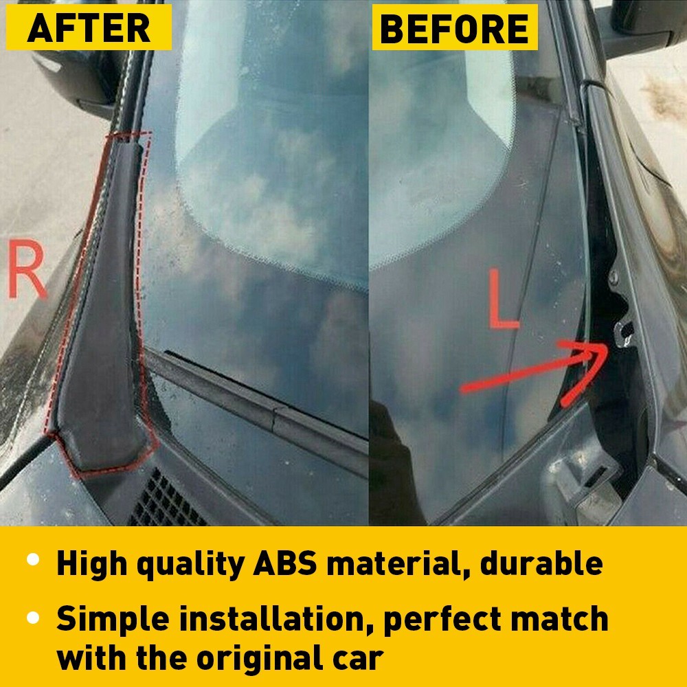Pair Front Windshield Wiper Cowl Trim Replacement For Nissan Rogue 2014-2020 L+R