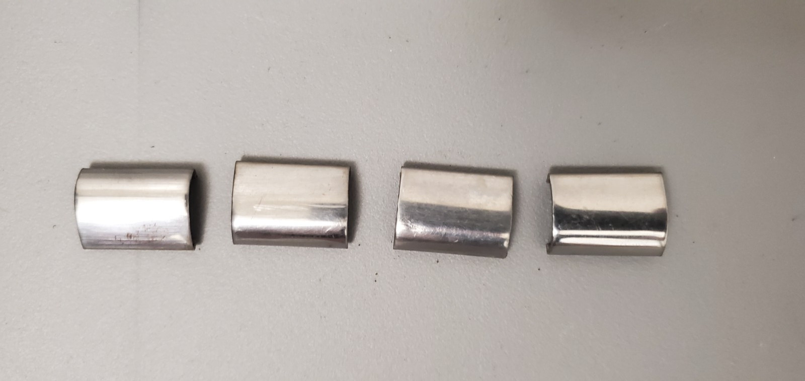 1949 1950 1951 FORD SHOEBOX EXTERIOR WINDOW STAINLESS TRIM CONNECTORS 4 PCS