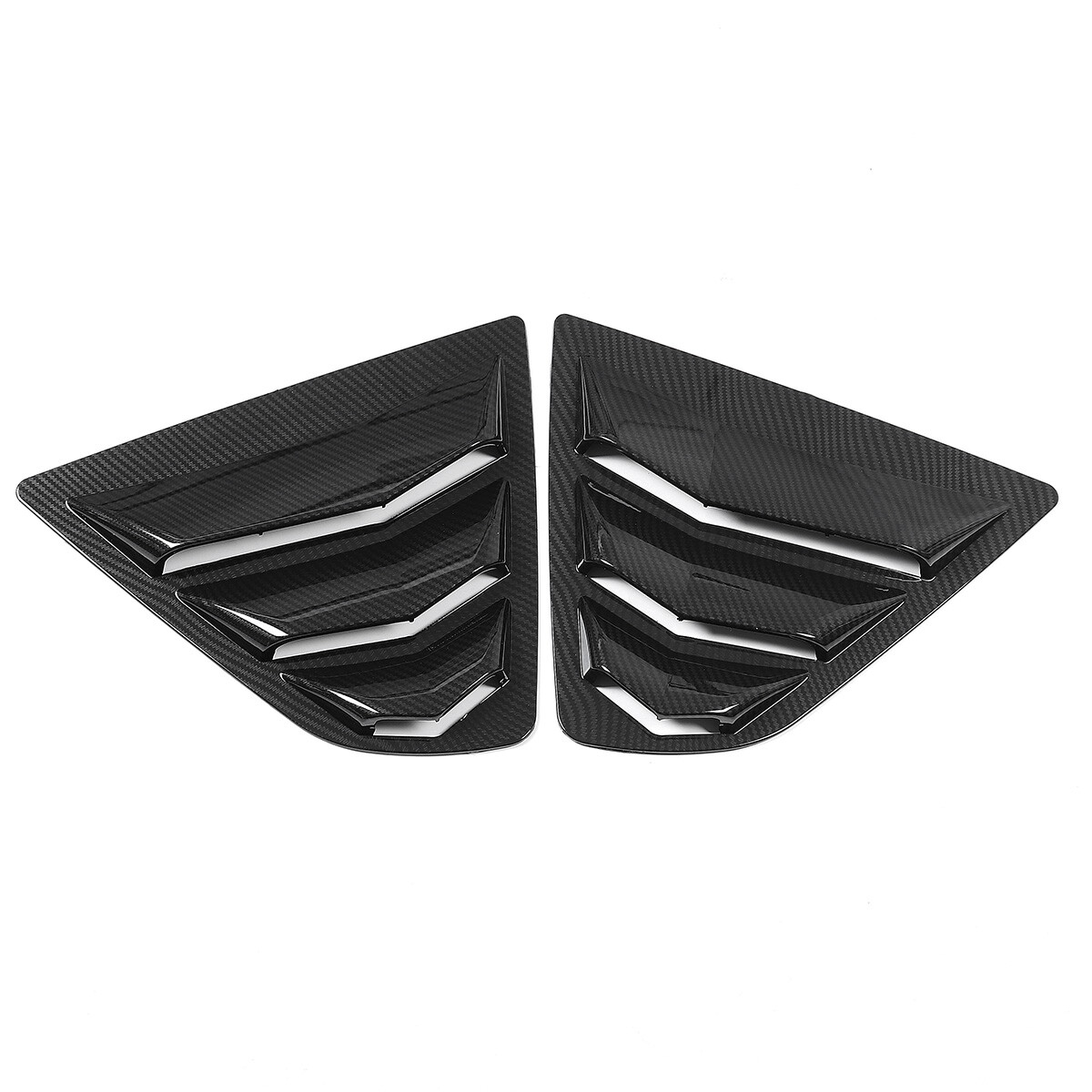 Carbon Style Rear Side Window Louver Cover for Toyota Camry 2018 2019 2020 2024