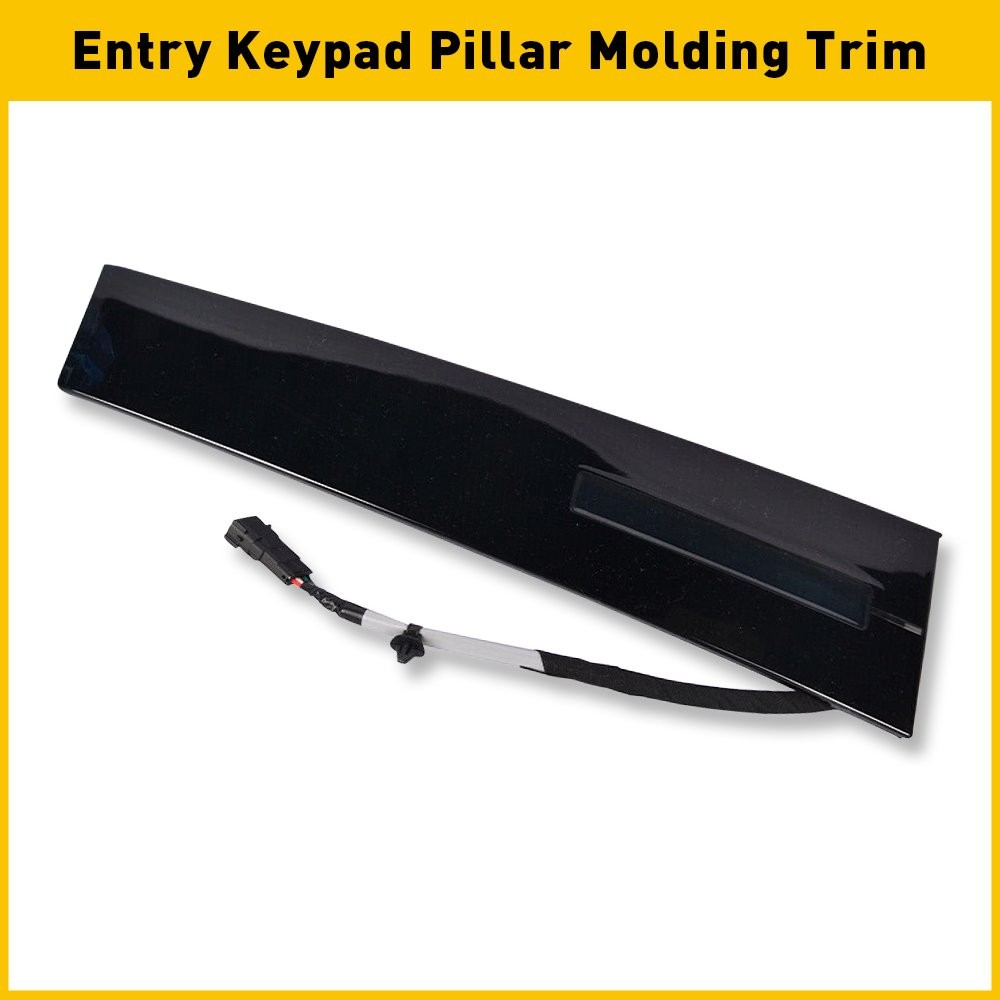 Left Driver Side Door Entry Keypad Pillar Molding Trim For 2011-19 Ford Explorer