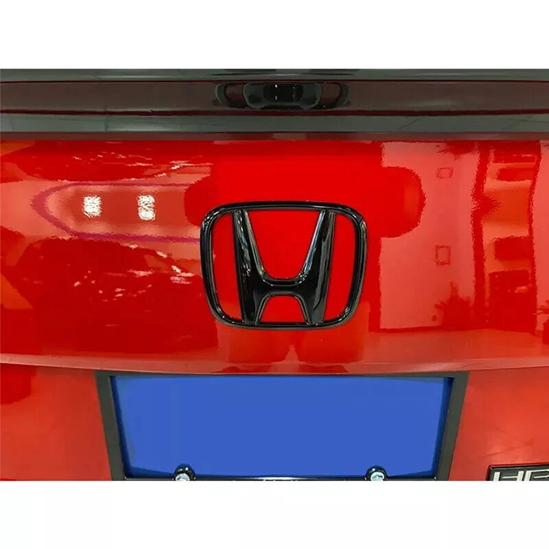 3PCS For Honda 2018-22 Accord Sport 2.0T Badge Front Grille Trunk Emblem Black