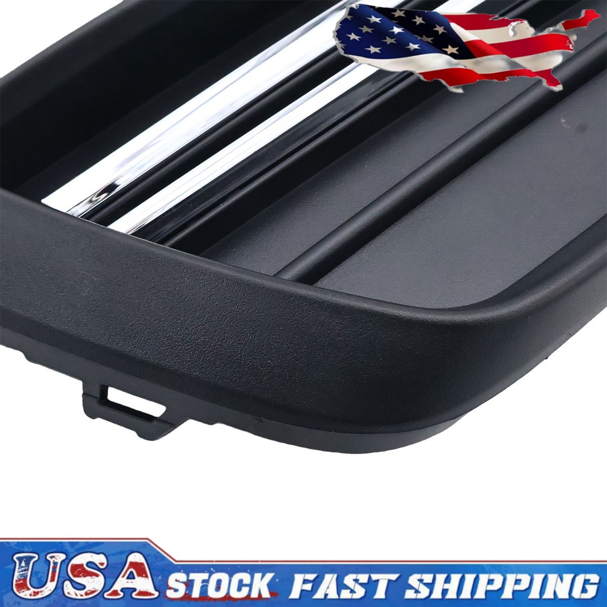 Front Fog Lamp Cover Textured Left Side For 2016-2019 Volkswagen Passat