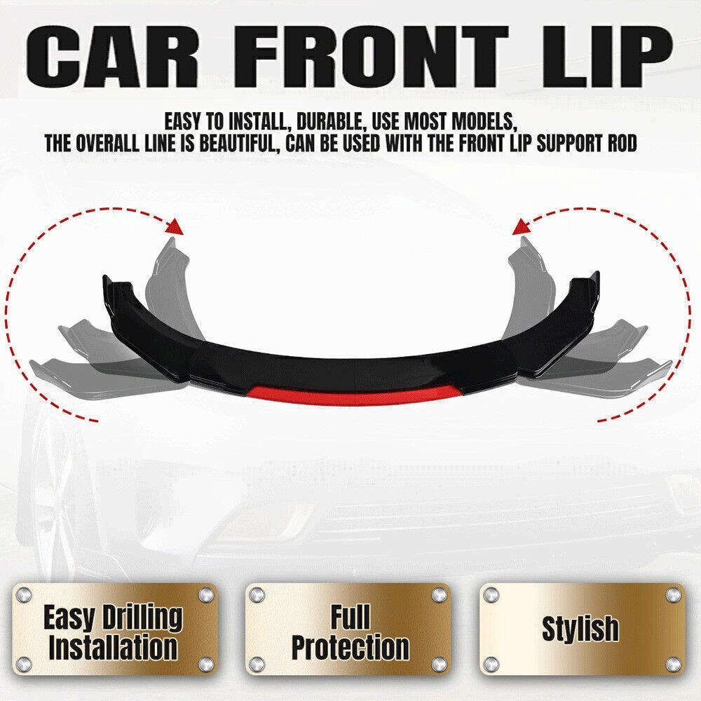 Front Bumper Spoiler Lip Spiltter Diffuser For Jeep Grand Cherokee 2014-2020 AB