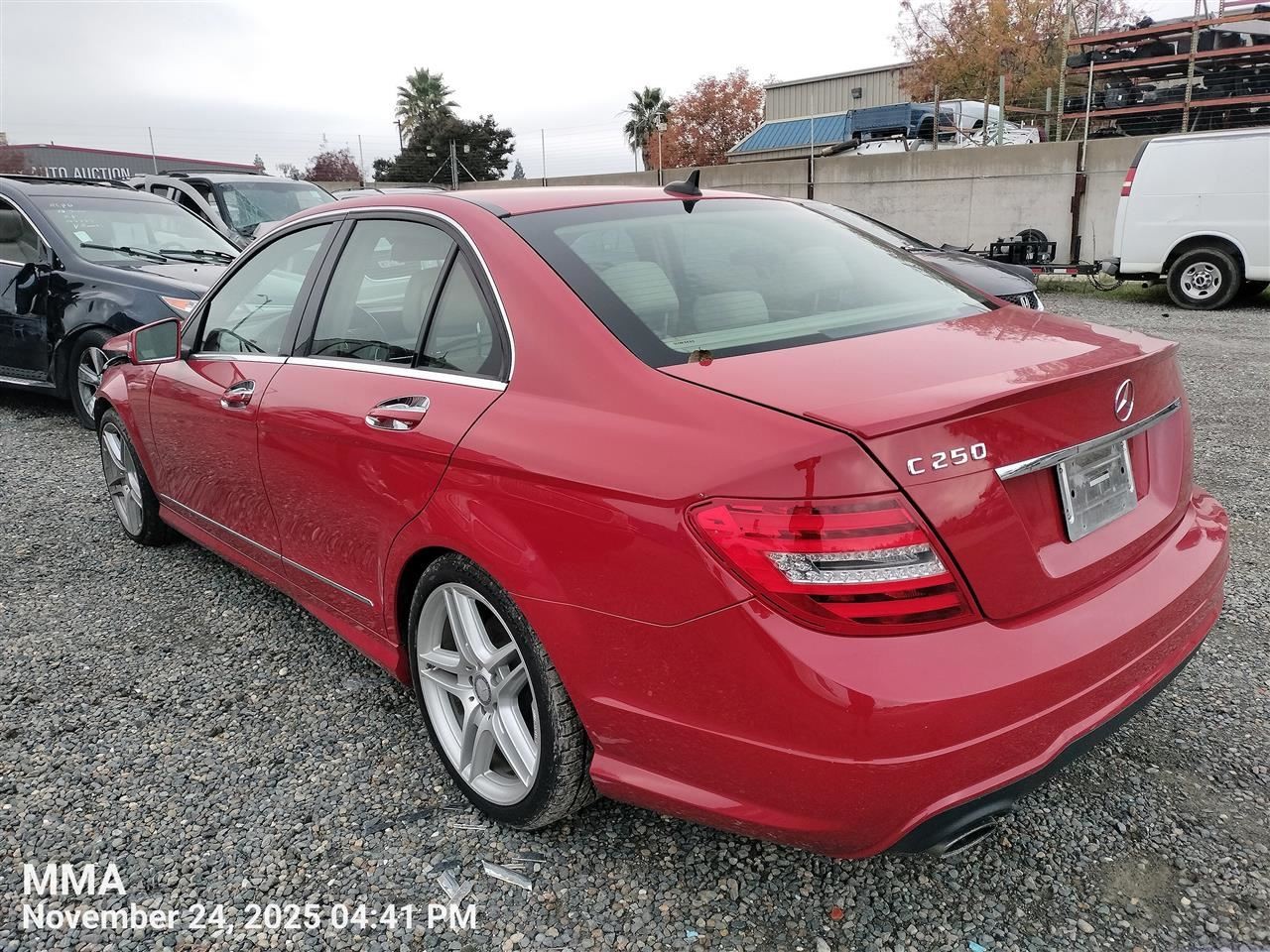 LEFT REAR DOOR MOULDING OEM 2010 MERCEDES-BENZ C250 204 730 01 80