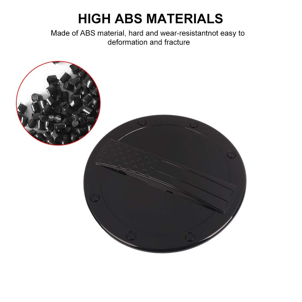 Gloss Exterior Fuel Tank Cover Gas Lid Cap Trim Protector for Chevy Camaro 12-15