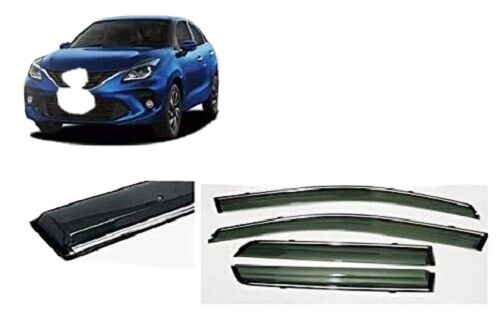Plastic Window Door Visor Rain Guard Side Wind Deflector FOR M &S Baleno 4 pcs