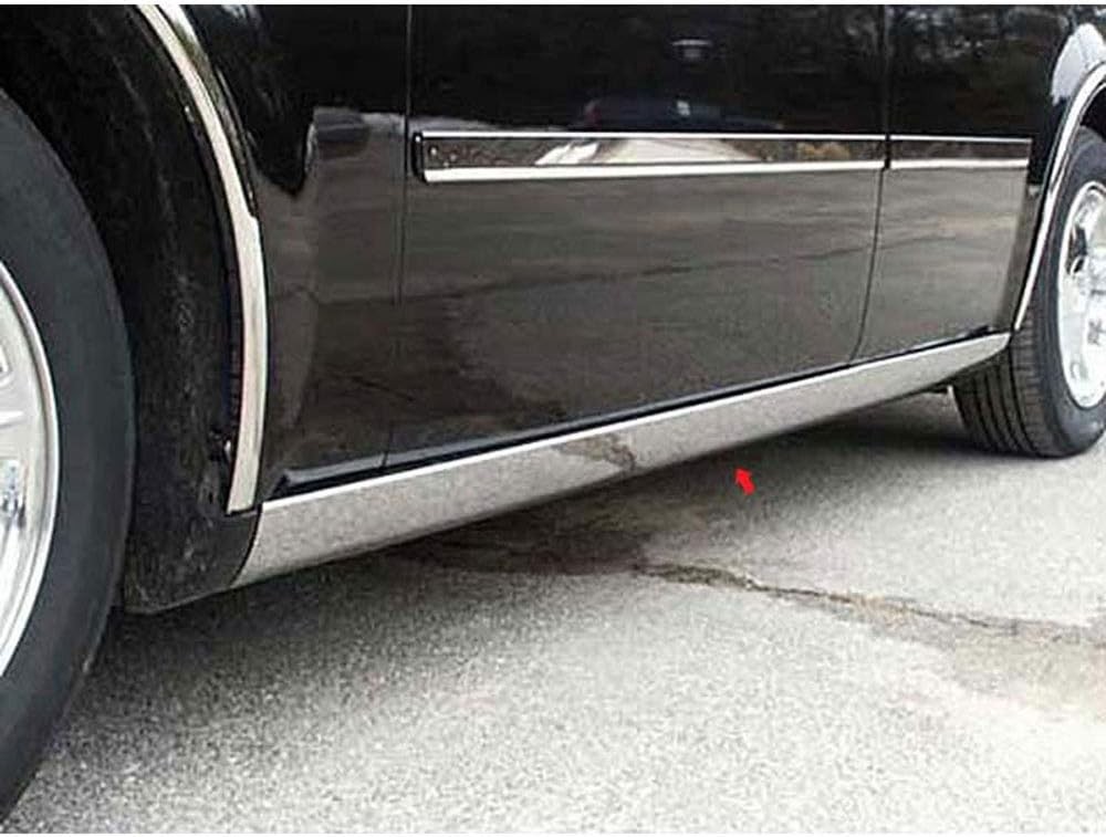 Stainless Steel 4 1/2″ Rocker Trim 4 Piece Kit (fits: 2005-2010 Chrysler 300C)