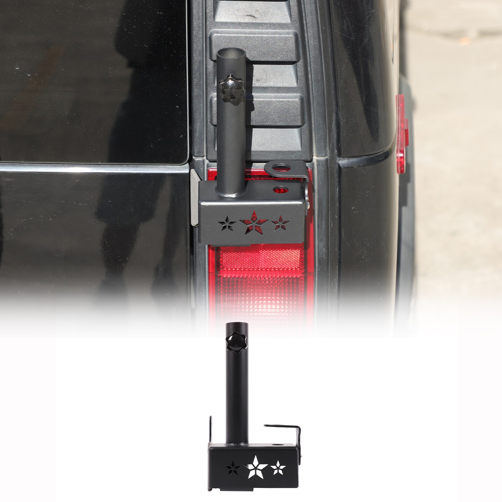 Tailgate Antenna Flagpole Bracket Accessories For Hummer H2 2003-2009-