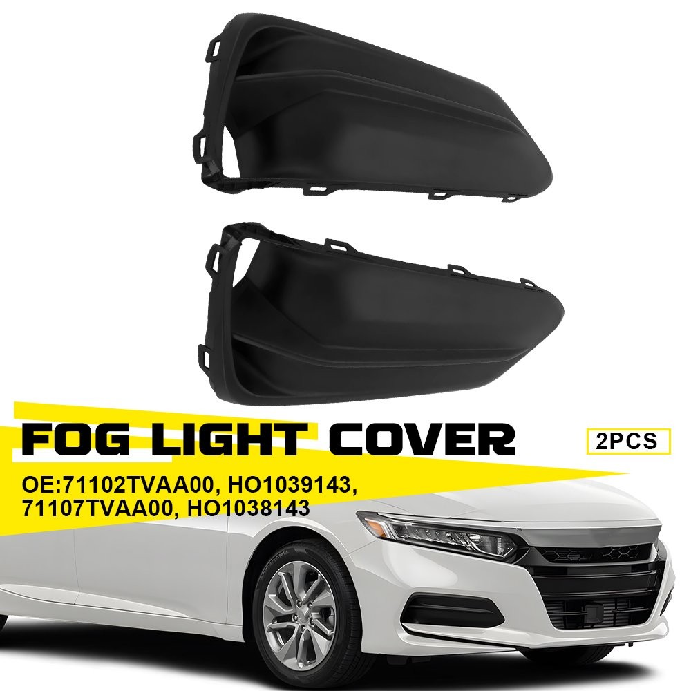 For 2018-2020 Honda Accord Front Driver and Passenger Side Fog Light Cover 2-6X