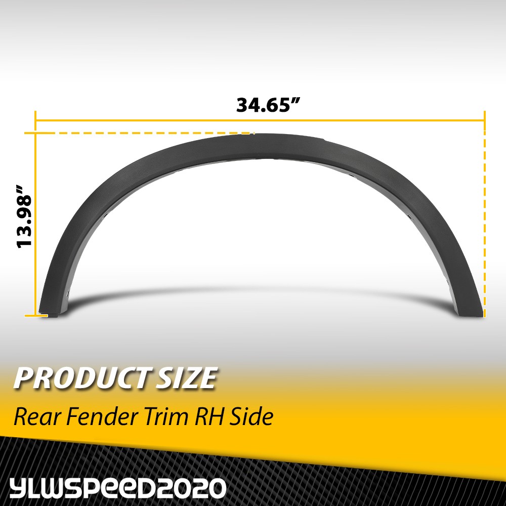 Fits BMW X4 X3 2011-2017 BM1791107 Fender Trim Molding Rear Passenger Right Side