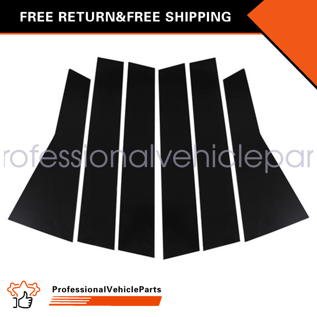 Black pillar posts set door trim piano cover kit for Honda cr-v crv 2017-2022