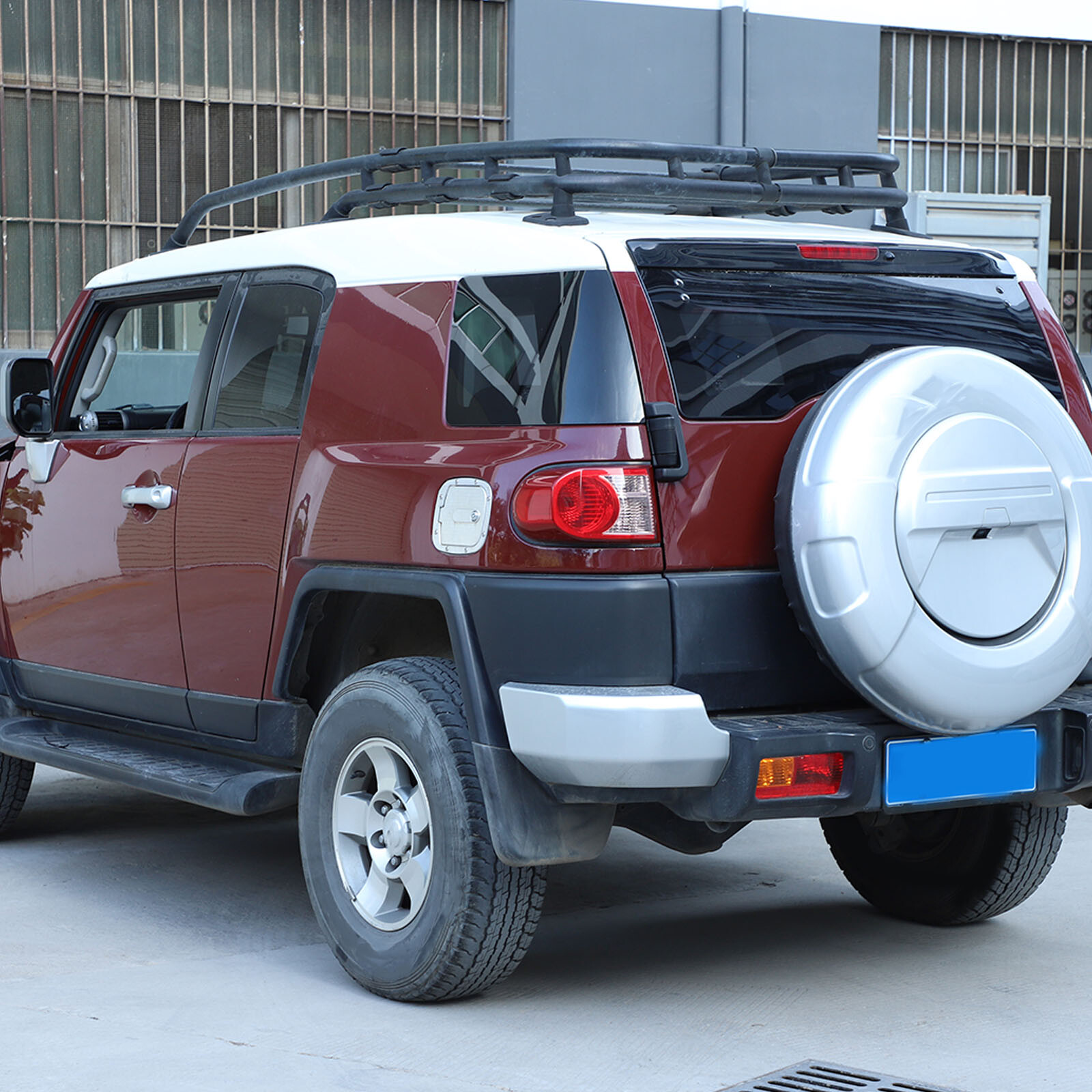 For Toyota FJ Cruiser 2007-2021 Exterior Tailgate Door Hinge Cover Trims Black