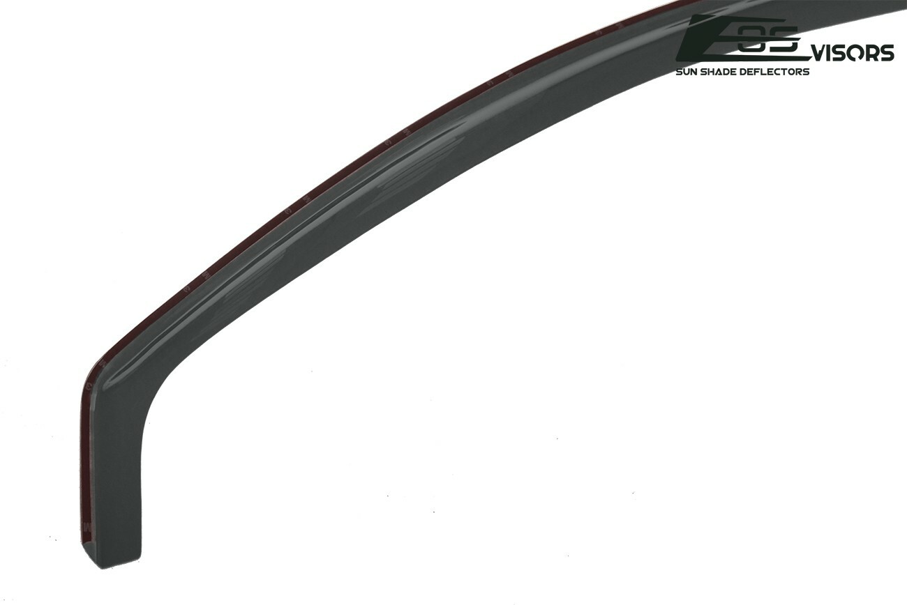 JDM IN-CHANNEL SMOKE TINTED Side Window Sun Shade Rain Guards For 05-10 Scion tC