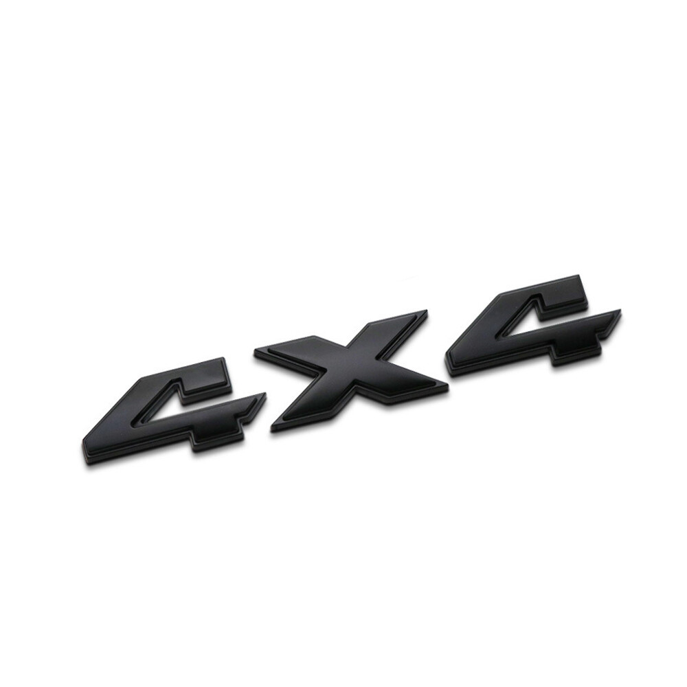 Black 4X4 Four-Wheel Drive Emblem Badge Tailgate Sticker Car Truck Accessories