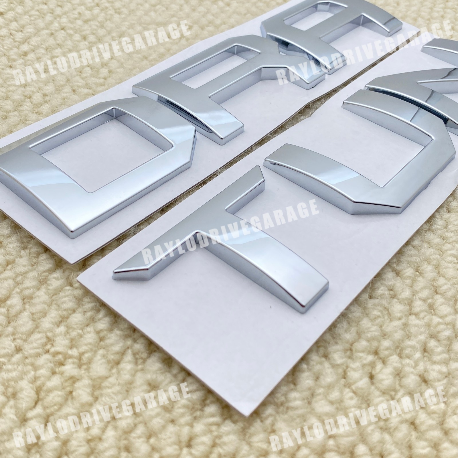 Tailgate Insert Emblem Letter for Tundra 2014-2021 Model 3D Decal Sticker Chrome