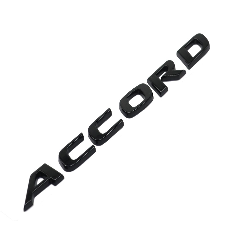 Matte Gloss Black Trunk Letter Emblem Badge for Accord 18-21 Rear Lid Nameplate