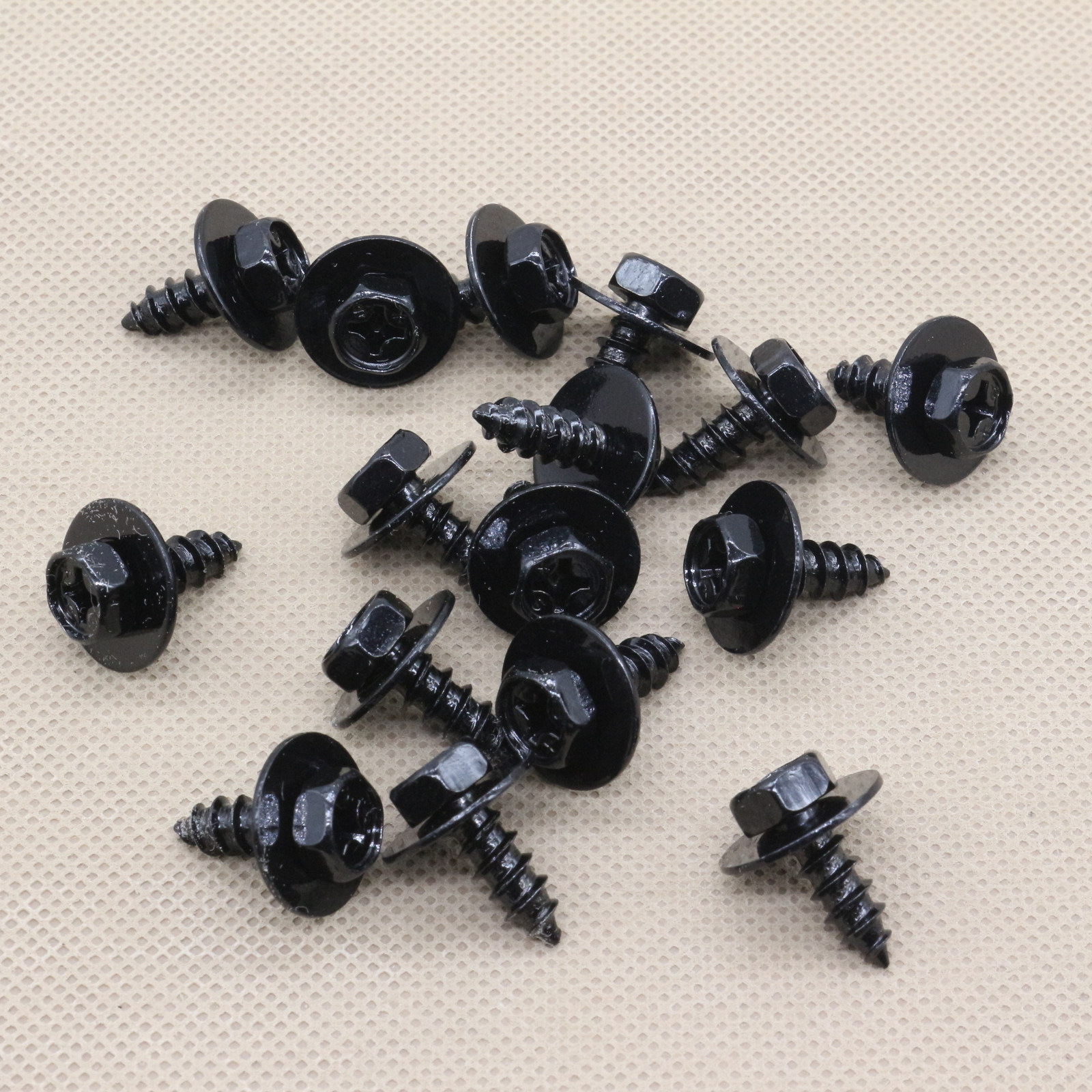 16Pcs M6-2.5mm Bumper Cover Splash Shield Mud Guard Screw Bolts For Toyota Lexus
