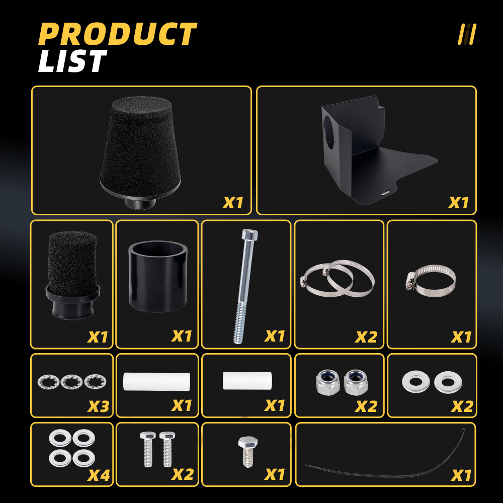 Air Induction Intake Kit Filter For VW Golf MK4 GTI TT Audi A3 Leon 1.8T Engines