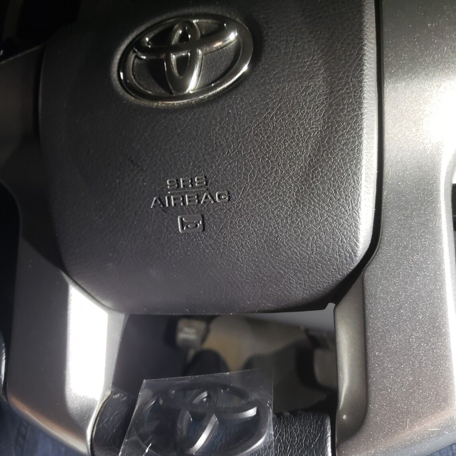 Tacoma Tundra Sequoia CHR Rav-4 Blackout Steering Wheel Emblem Overlay Protector