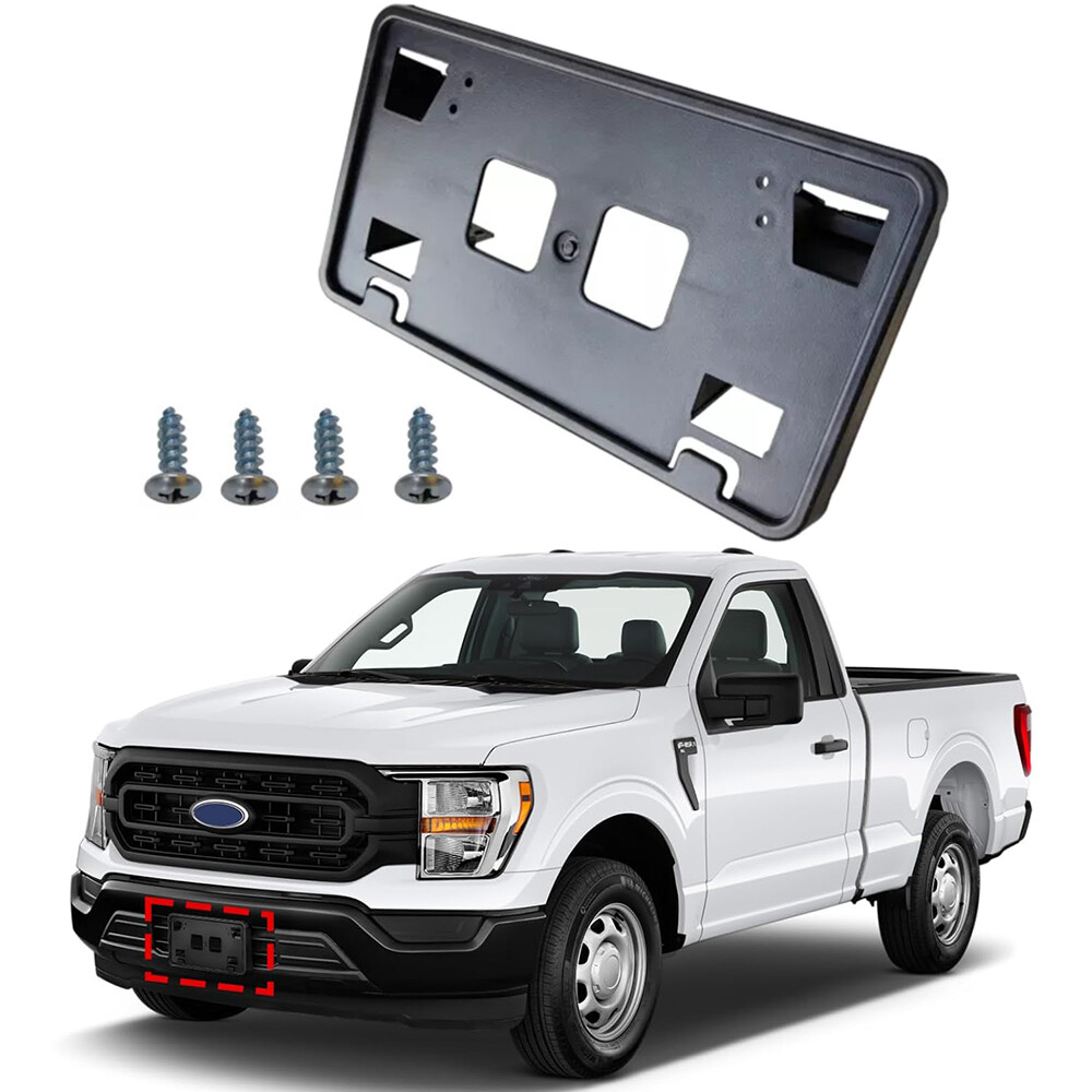 Front Bumper Bracket License Plate Holder For Ford F-150 2022-2023 ML3Z17A385AB