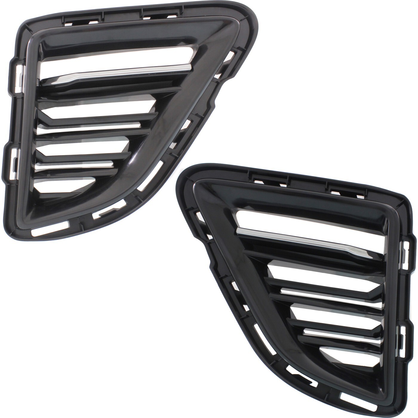 Bumper Grille For 2016-2017 Chevrolet Camaro Driver and Passenger Side Set of 2