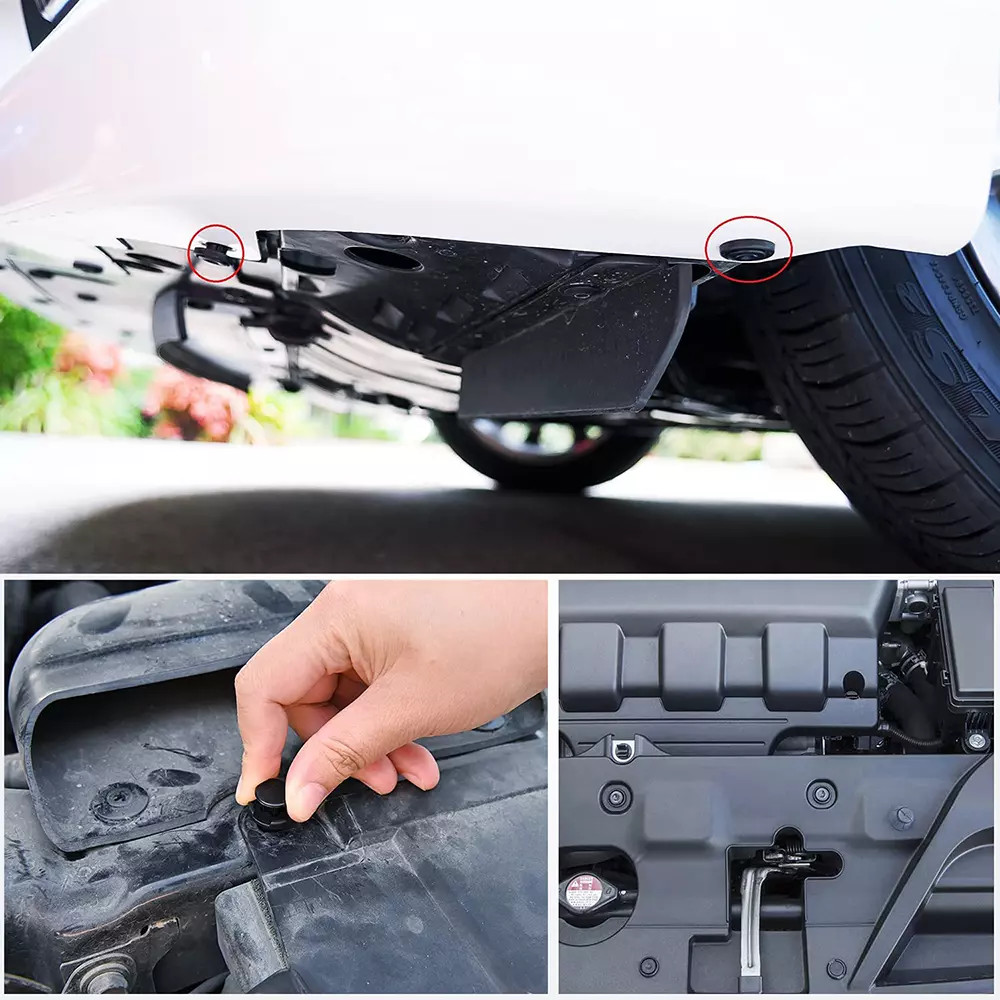 100PCS 10mm Bumper Clips Retainer Auto Car Plastic Rivets Fastener Fender Push++