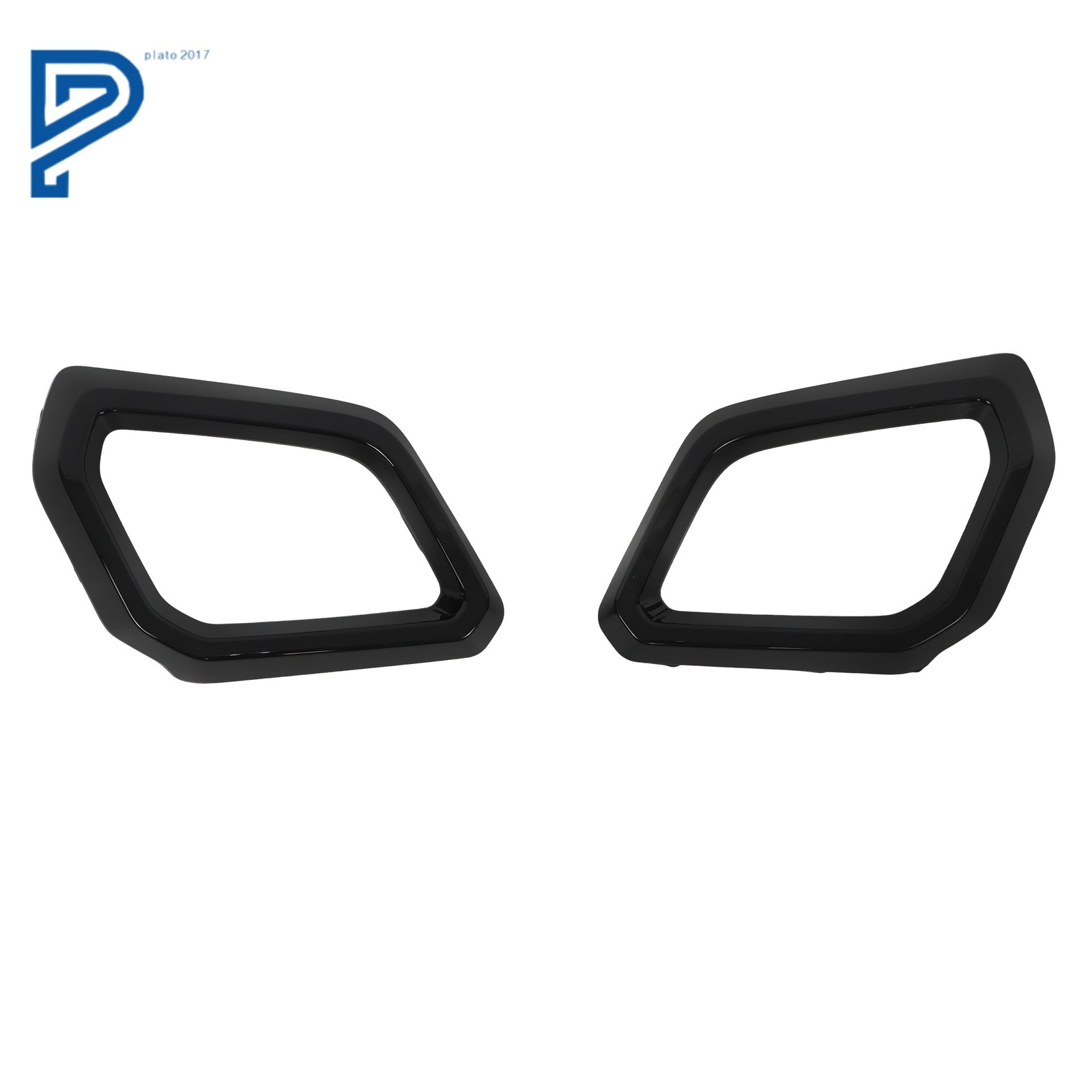 Front Left & Right Side Bumper Trim Molding Gloss Black For Honda CR-V 2023-2025