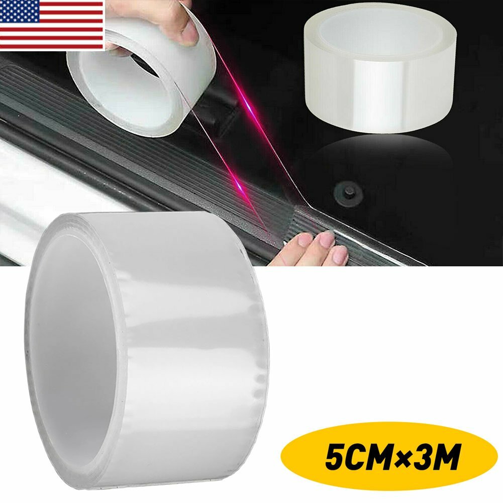 New Protector Sill Scuff Car Auto Door Plate Anti-Sticker Scratch Bumper Strip