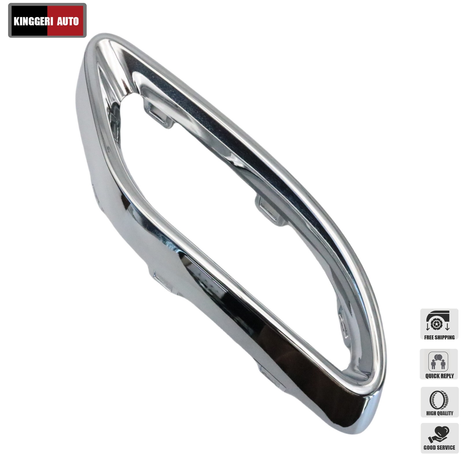LH+RH Bumper Trim Chrome For Mercedes-Benz 2019-2022 A220 2018 E400 2021 E350 US