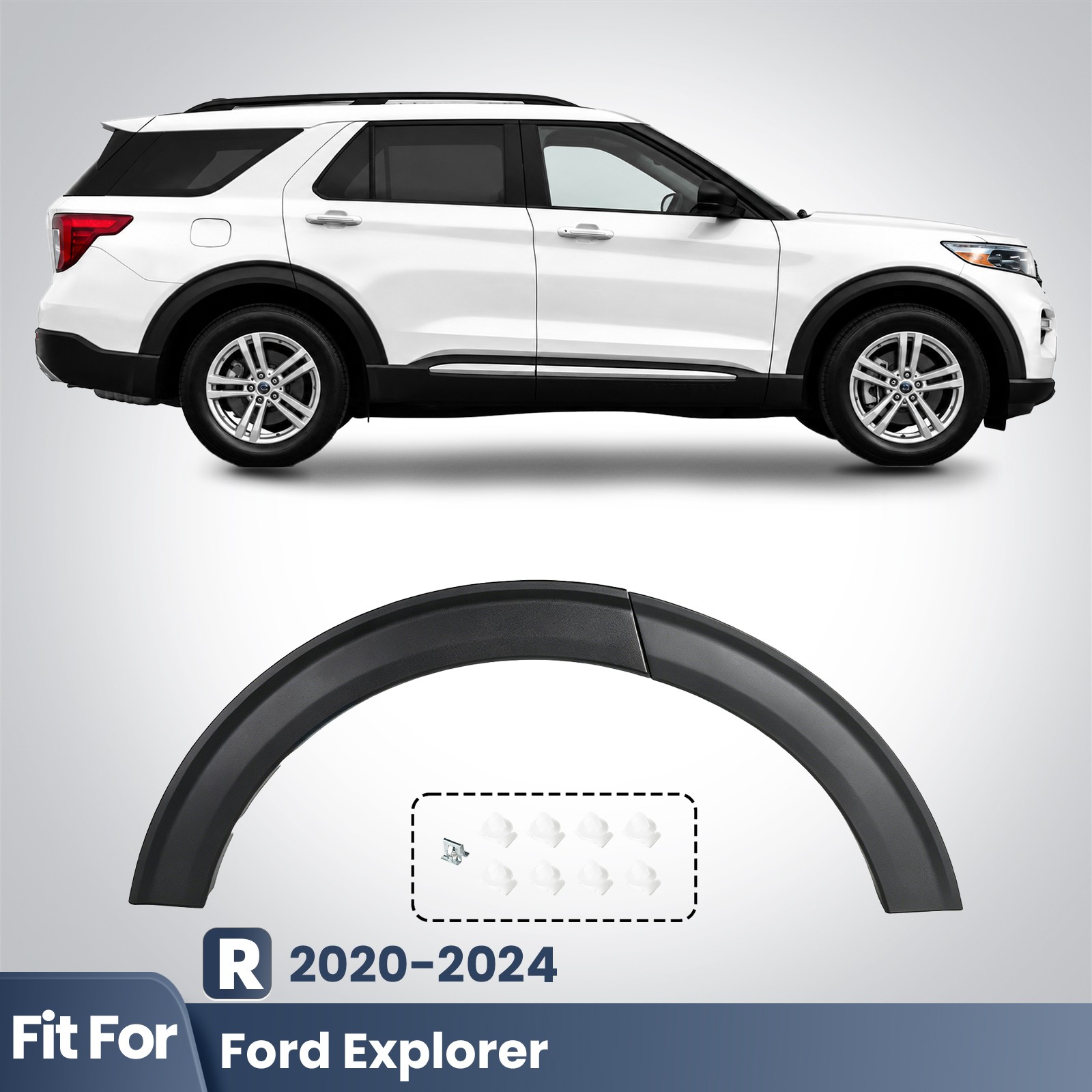 For 2020-2024 Ford Explorer Rear Right Passenger Side Wheel Arch Fender Flare