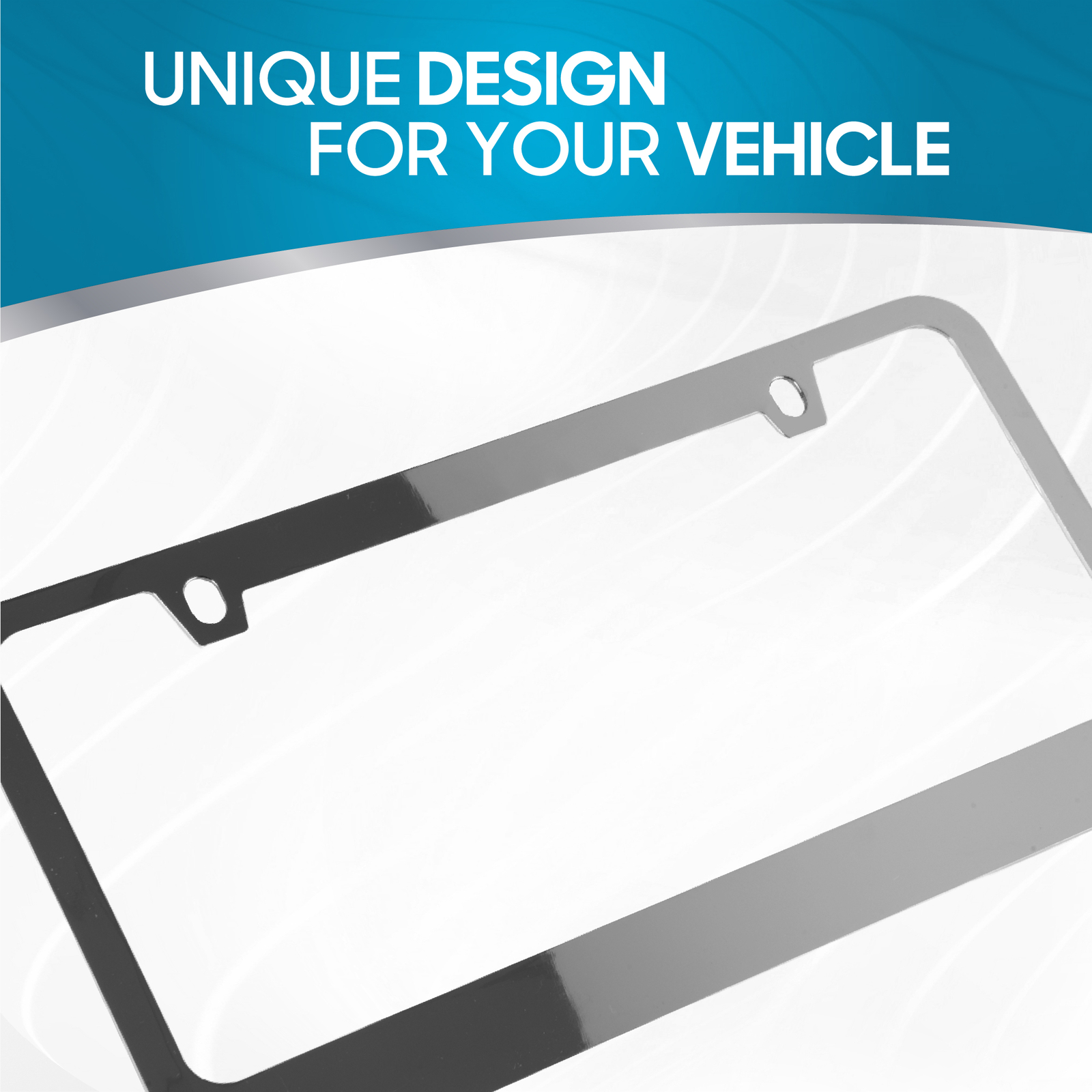 2X Heavy Duty Durable Metal Blank Plain License Plate Frame Slim Universal Fit