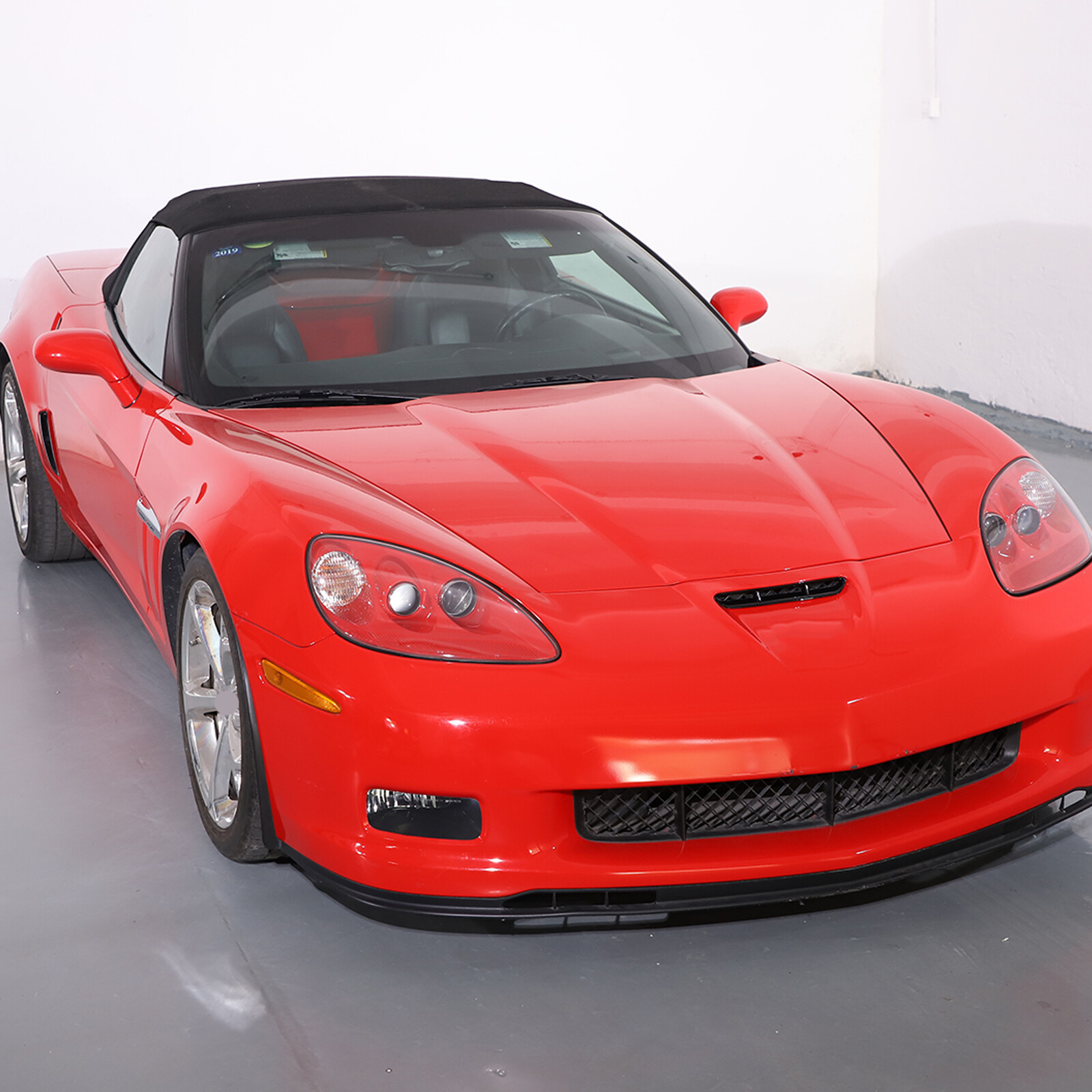 ABS Glossy Black Front Fender Vent Frame Trim For Corvette C6 2005-2013