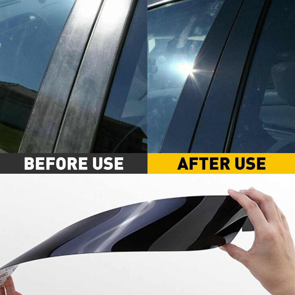 6PCS Door Window Pillar Post Cover Trim For Toyota Camry 2012-2017 Accessories