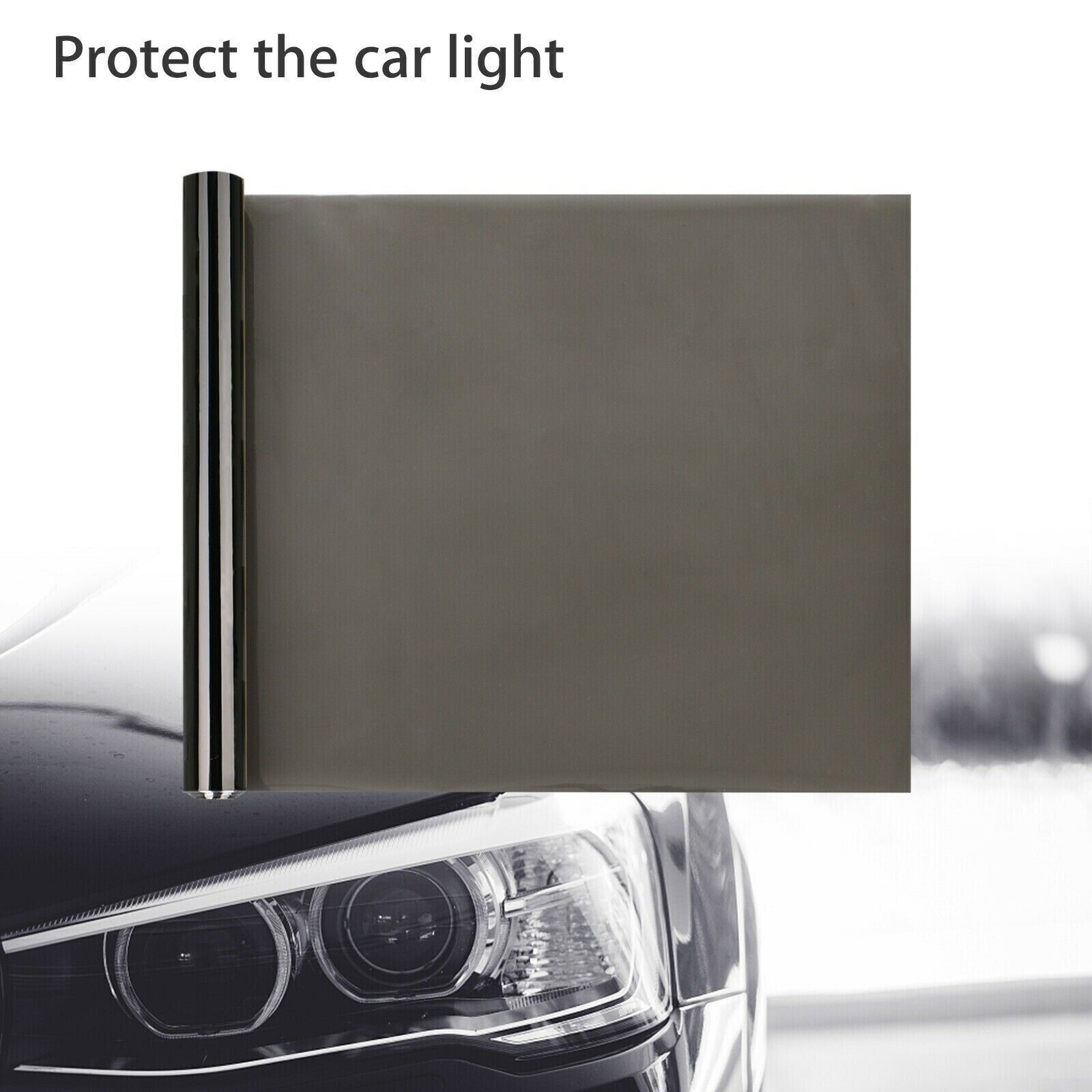 Glossy Black Tint Vinyl Film Wrap Sheet for Headlight Backup Light Tail Light
