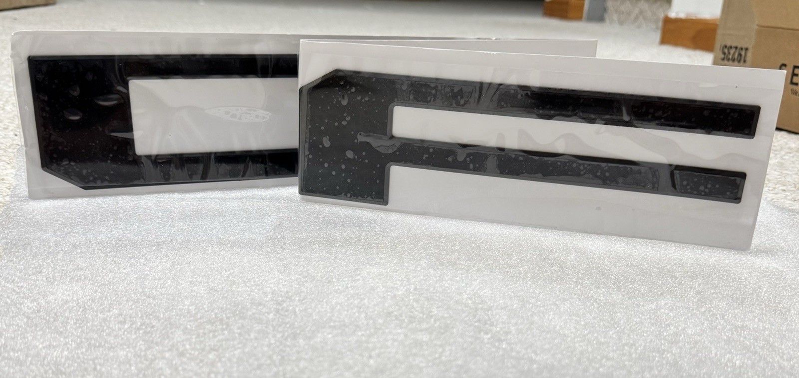 3D Raised Gloss Black Tailgate Insert Letters 2021-2026 F-150 | ABS Emblem