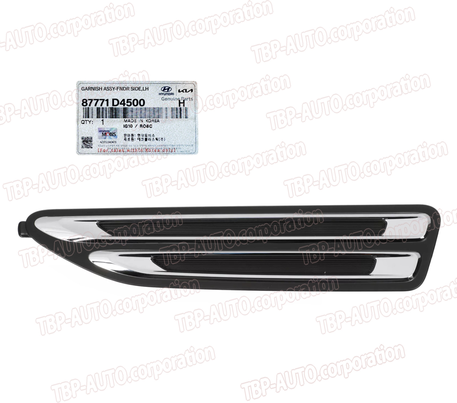 GENUINE OEM ® Front Fender Vent Grille Molding LEFT 2019-2020 Optima 87771D4500