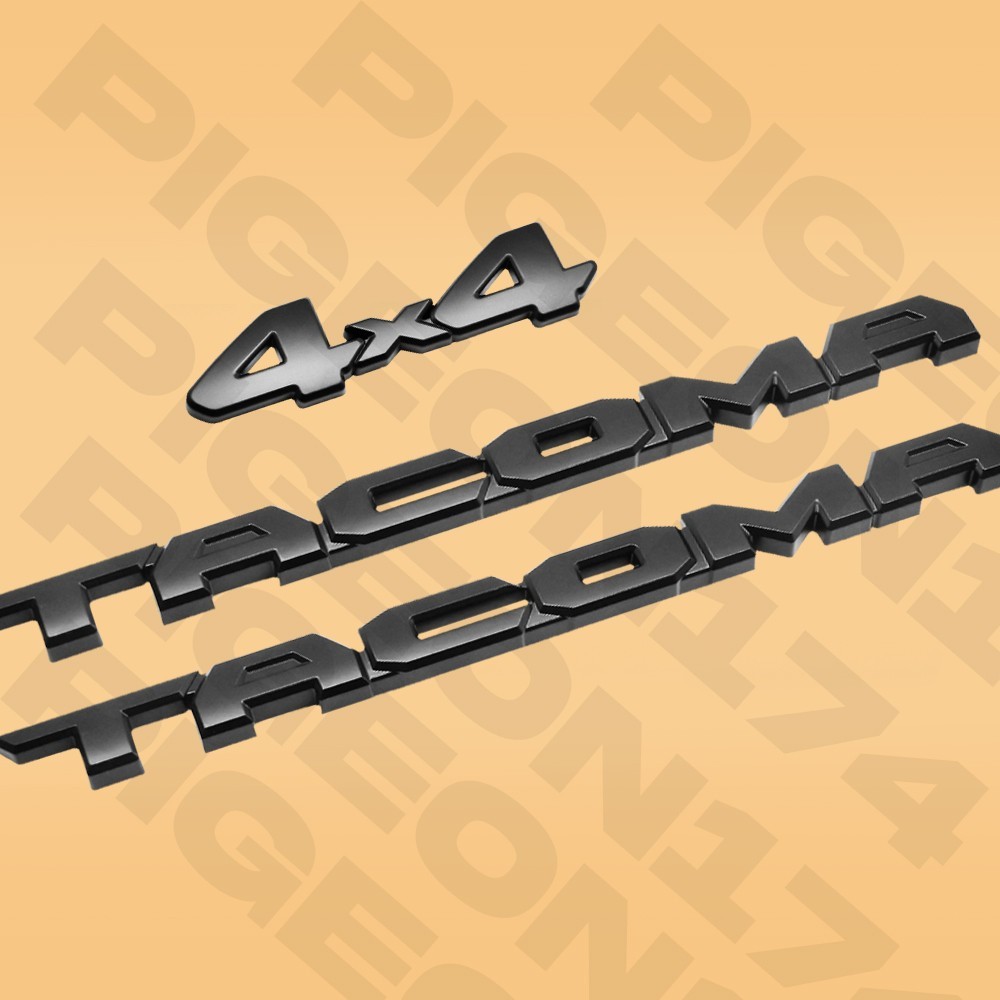 Emblem Overlay Kits For Tacoma SR5 2016-2023 V6 4×4 Accessories Blackout Badge