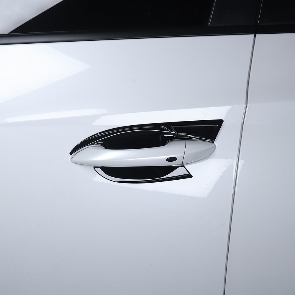 Black Exterior Door Handle Bowl Cover Trim Decal For Hyundai Tucson 2022-2025