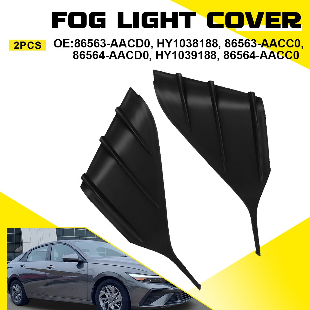 Fit For Hyundai Elantra 2024-2025 Fog light lamp Cover Cap Front Left Right 1/2x