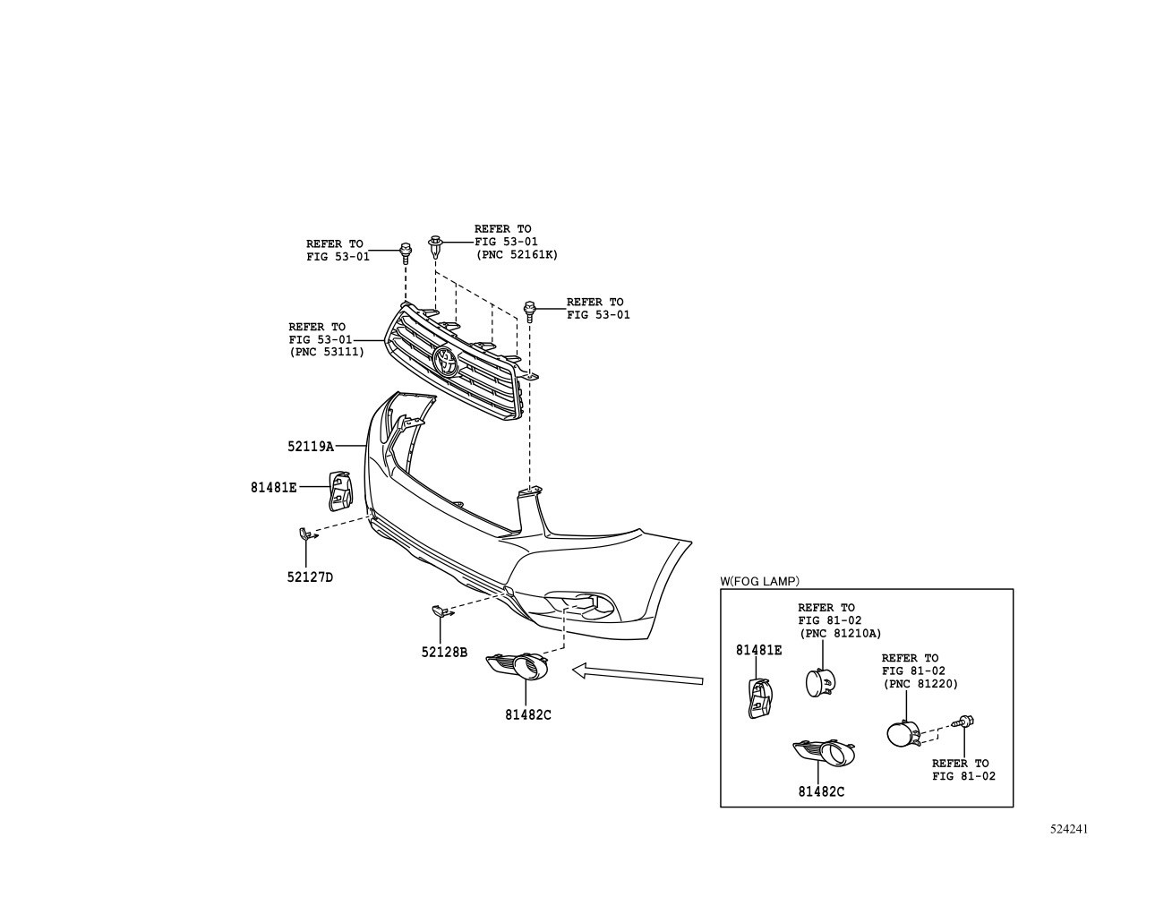 Genuine Toyota Highlander Front Bumper Tow Hook Hole Cover 52128-0E916