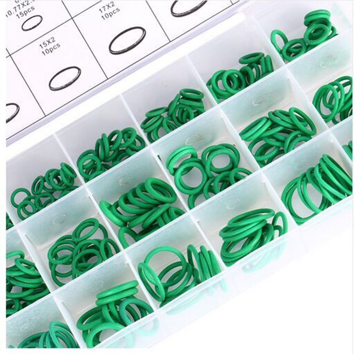 Car O-Ring Rubber Seal For A/C Conditioning Refrigerant 270 Pcs 18 Sizes Kit
