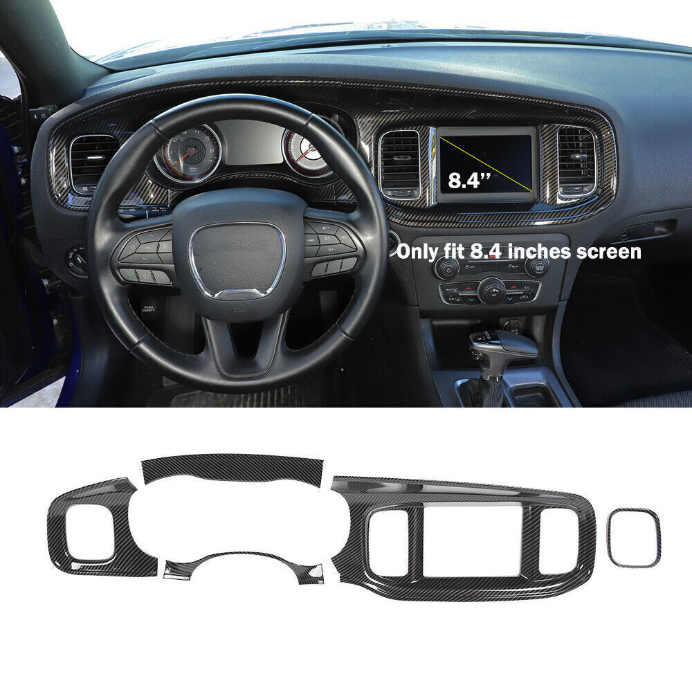 8.4” Screen Central Control Dashboard Panel Cover Trim for Dodge Charger 2015+