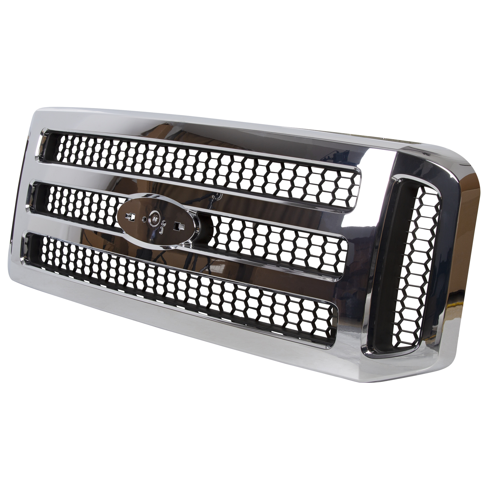 Grille Chrome Shell w/Gray Insert for Ford 2005-2007 F250 F350 2005 Excursion