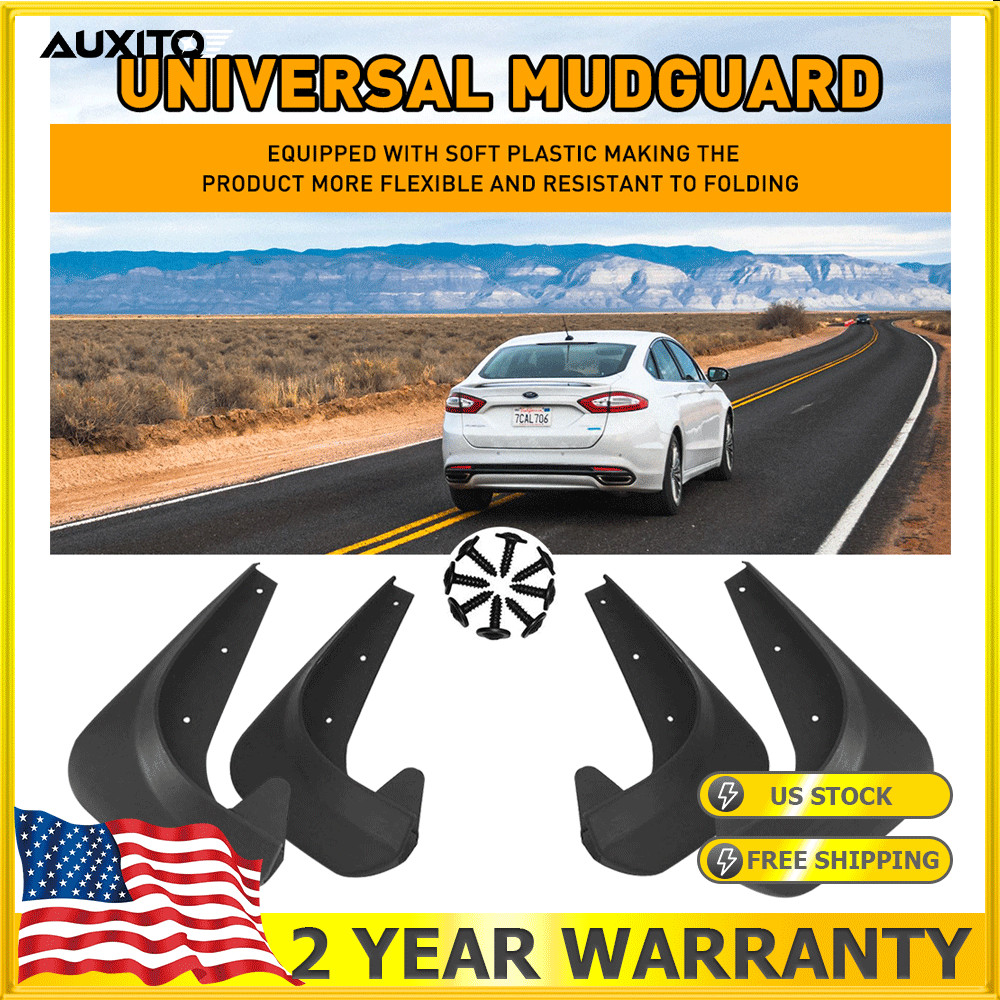 4 Universal Car Mud Flaps/Splash Guards Tires Protector For Car Auto Parts Black