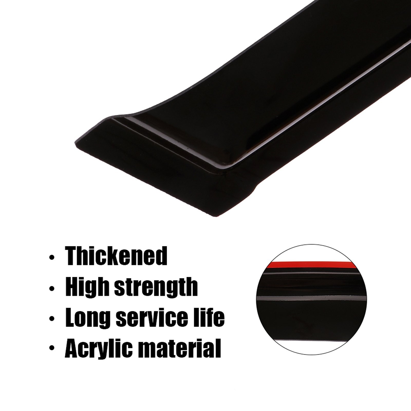 Smoked Window Visor Sun Vent Shades Rain Guards 4PCS For 2004-2009 Toyota Sienna