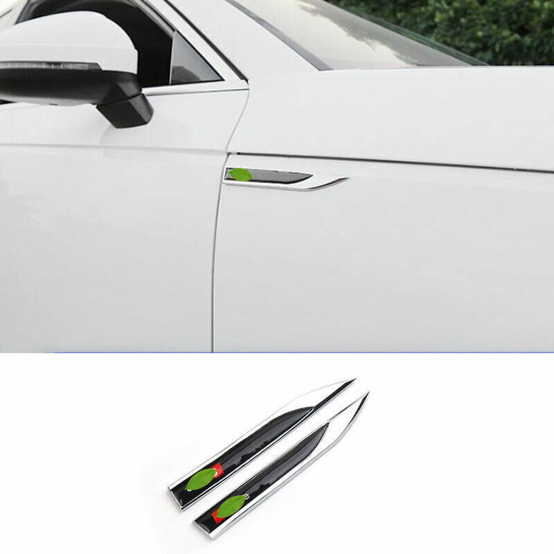 >For Audi Q7 2016-2019 Black And Silver Steel Front Side Door Fender Cover Trim