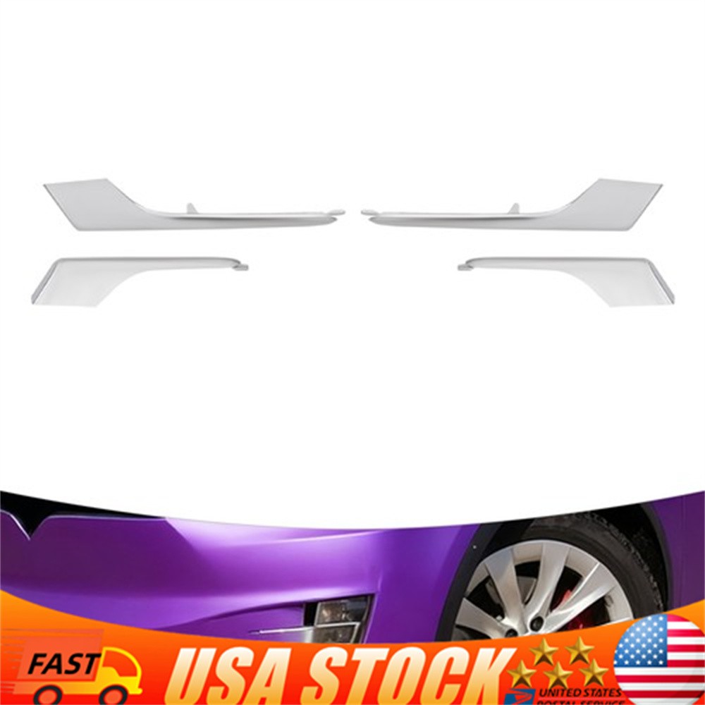For 2016-2021 Tesla Model X Front Left Right Upper Lower Fog Light Molding Trim