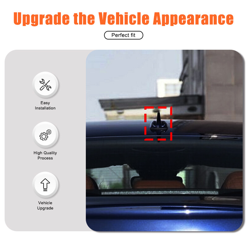ABS Gloss Black Roof Antenna Shark Trim Cover for Maserati Ghibli 2014-2021 US
