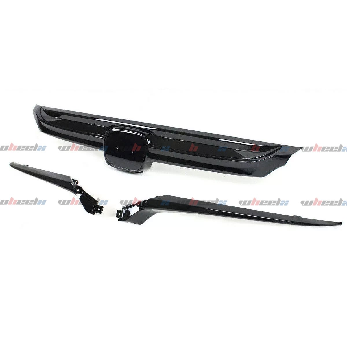 For Honda Accord 2018-2020 Glossy Black JDM Style Front Grille W/ Black Garnish