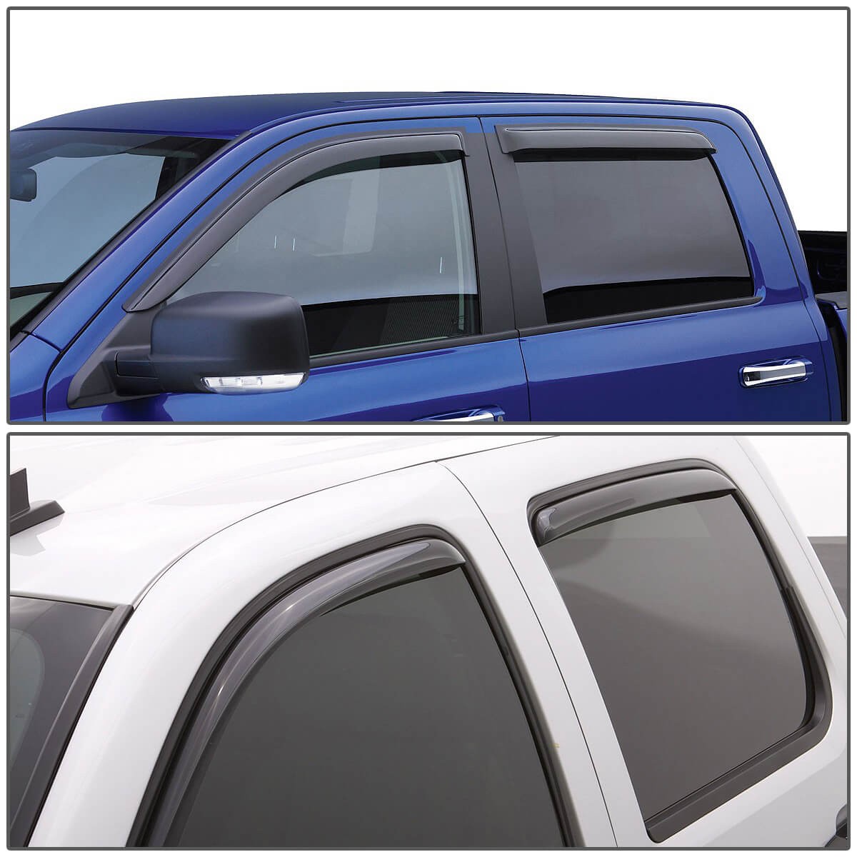 FOR 00-05 IMPALA W-BODY SMOKE TINT WINDOW VISOR SHADE/SUN WIND/RAIN DEFLECTOR